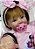 BEBÊ REBORN MENINA SILICONE ANALUZ COM MINI REBORN DE BRINDE - Imagem 2