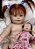 BEBÊ REBORN MENINA SILICONE ESTER COM MINI REBORN DE BRINDE - Imagem 3