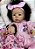 BEBÊ REBORN MENINA SILICONE ANASTÁCIA  EXCLUSIVIDADE COM MINI REBORN BRINDE - Imagem 3