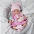 BEBÊ REBORN BONECA SILICONE SÓLIDO JUJU 20 CM - Imagem 4