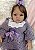 BEBÊ REBORN SILICONE SÓLIDO OLÍVIA REALISTA BEM MOLINHA MAMA E FAZ XIXI - Imagem 1