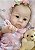 BEBÊ REBORN SILICONE SÓLIDO BELLA REALISTA BEM MOLINHA - Imagem 2