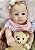 BEBÊ REBORN SILICONE SÓLIDO BELLA REALISTA BEM MOLINHA - Imagem 1