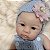 BEBÊ REBORN SILICONE SÓLIDO JULINHA REALISTA BEM MOLINHA - Imagem 1