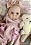 BEBÊ REBORN SILICONE SÓLIDO ORIGINAL MOLINHO ANABELLY 35 CM - Imagem 4
