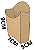 Caixa Batata Frita Kraft M (9x7x5cm) - Pacote com 50 unidades - Imagem 1