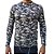 Camiseta De Compressão Manga Longa Uv Esportiva Camuflada - Imagem 1
