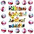 Kit Com 100 Miniaturas Pokémon + 100 Pokebolas 2-3cm Brinquedo - Imagem 2