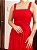 1447 Vestido Midi Balonê Vermelho - Imagem 3