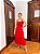 1447 Vestido Midi Balonê Vermelho - Imagem 2