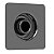 Dispositivo Retorno Direcionável Quadra 50mm Cristal Inox - Imagem 1