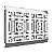 Grelha Modular Central 152x264mm Inox316L Maya Cristal Inox 37264 - Imagem 1