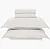 Jg de cama branco tom casal - Imagem 1
