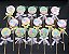 Apliques de Pasta Americana - Jardim Encantado - 7 cm - kit com 5 unidades - Imagem 2