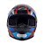 Capacete Moto Spark Spider Ebf Esportivo Preto Azul - Imagem 3