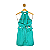 Vestido Le Lis Blanc Turquesa 40 - Imagem 2