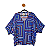 Blusa Fiore Azul GG - Imagem 1