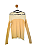 Blusa Pusco Bege e Branca M/G - Imagem 1