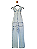 Jardineira Bluesteel Jeans claro P - Imagem 3