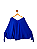 Blusa Zara Azul Royal GG - Imagem 1