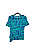 Blusa Maria Maluca Azul e Verde M - Imagem 3