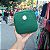 Necessaire Avelã Quadrada - Verde com cinza - Imagem 1