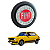 Botão Da Buzina C/ Logo Da Fiat De Inox Em Relevo FIAT 147 - Imagem 1