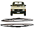Palheta Para-Brisa DX15 15" 2x380mm 147 Spazio Fiorino Pick UP PAR - Imagem 1