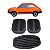 Kit Capa de Pedal Freio Embreagem Acelerador FIAT147 OGGI - Imagem 1