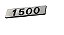 Emblema 1500 Fundo Preto / Prata 2X2,5CM - FIAT - Imagem 8
