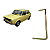 HASTE CAPÔ DO FIAT 147 76/80 BRIO - Imagem 1