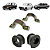 KIT Abraçadeira Caixa direção + Buchas Coxim LD/LE FIAT 147 / Derivados - Imagem 1
