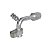 Conexão Block Fitting 90º 10mm Alumínio C/ Engate R134a Compressor (450312) - Imagem 1