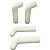 kit 04 Pinos Suporte Varão Haste Teto Fiat 147 e Derivados - Imagem 2
