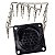 Kit 24 Vias Conector Painel Com Aba Circular Macho (3195) - Imagem 1
