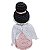 Anjo da Guarda Negra Rosa Crochê Amigurumi - Imagem 10