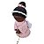 Anjo da Guarda Negra Rosa Crochê Amigurumi - Imagem 6