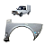 PARALAMAS DIANTEIRO PICK -UP FIAT 147 CINZA DIREITO ORIGINAL - Imagem 3