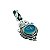 Pingente Prata 925 Filigrana Calcedônia Azul - lançamento - Imagem 1