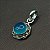 Pingente Indiano mandala Prata 925 Calcedônia Azul lançamento - Imagem 4
