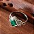 Anel em Prata 925 indiano e Esmeralda - Charm - Imagem 1