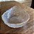 Bowl - Linha Orgânica Vidro Gota Transparente Borda Dourada - Imagem 1