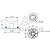 STA7000BSE - Base de Nylon Para Mola Pneumatica Pulverizador - Imagem 1