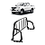 A1042P - Grade Vigia Hilux Preta 2006 a 2015 - Imagem 1