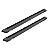 A404EP - Estribo S10 Cabine Dupla Aluminio Economic Preto - Imagem 2