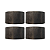4 Buchas de Aço Sinterizada Aço 29x25x17 Linha Mega - Imagem 1