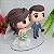 Noivinhos personalizados para topo de bolo de casamento - Funko Pop em porcelana fria - action figure - custom - Imagem 9