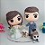 Noivinhos personalizados para topo de bolo de casamento - Funko Pop em porcelana fria - action figure - custom - Imagem 6