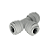 Engate Rapido Uniao Te tubo 3/8" x 3/8" x 3/8" ATU060606 - Imagem 1