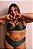 Top de Biquíni Plus Size Verde Croco Diana - Imagem 4